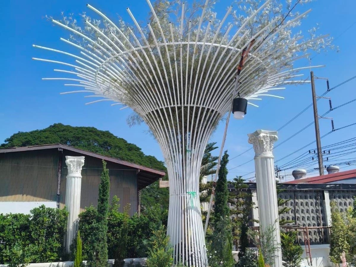 รับผลิตโครงเหล็กตกแต่งสวน รับผลิตโครงเหล็กตกแต่งสวน